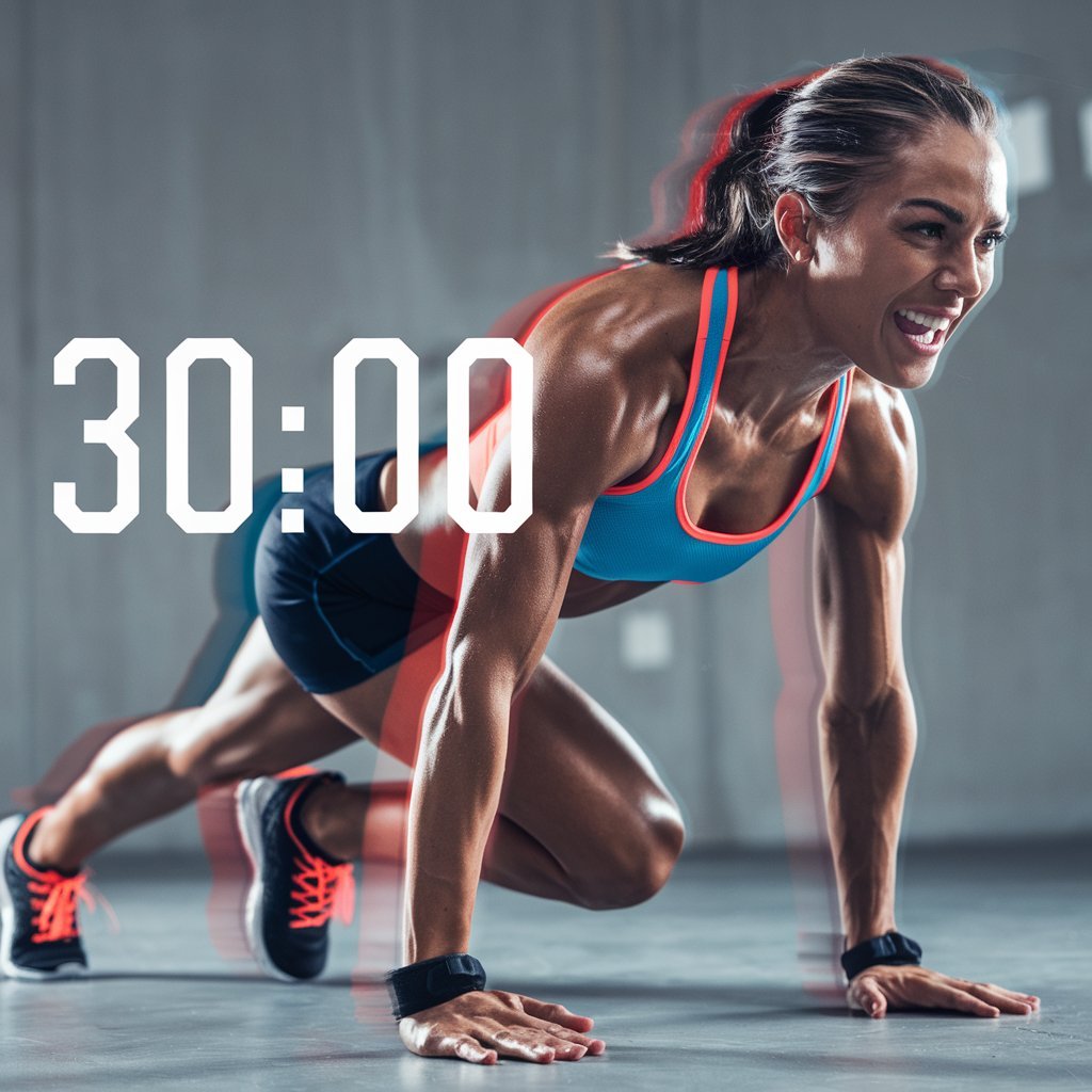 an athletic person in sportswear performing a high-intensity exercise to Weight Loss